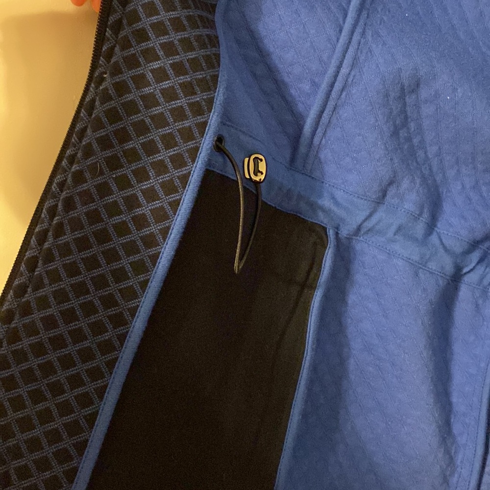 Talbots Navy Zip Up - Picture 6 of 8
